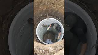 Cement coiled material installation process for water well [upl. by Ainnet]