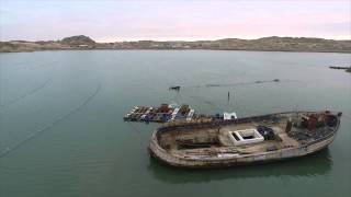 Namibia Luderitz amp Kolmanskop Ghost Town Aerial Video [upl. by Letnom]