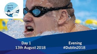 Day 1 Evening  2018 World Para Swimming Allianz European Championships [upl. by Yak]