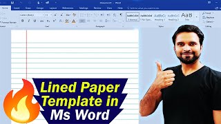 Make Lined Paper Template in Ms Word [upl. by Audun]