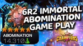 MCOC 6R2 IMMORTAL ABOMINATION GAME PLAY  Marvel Şampiyonlar Turnuvası Immortal Abomination [upl. by Barbra124]