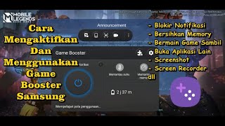 Cara Mengaktifkan Game Booster Di HP Samsung [upl. by Anirhtak]