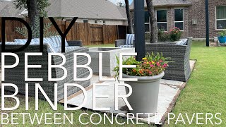 Using Pebble Binder between our Concrete Pavers [upl. by Kylila540]