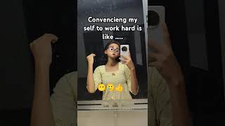 Cinvencieng myself to work hard aspirantlife selfimprovement motivation 🥲😇trendingshorts [upl. by Ayifa780]