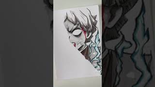 Khi dân vẽ vẽ zenitsu crelainahs art kimetsunoyaiba zenitsu draw art short tiktok anime [upl. by Annavahs]