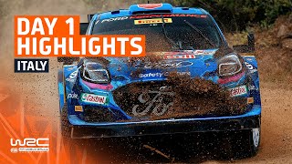 Day 1 Highlights  WRC Rally Italia Sardegna 2023 [upl. by Yttocs]