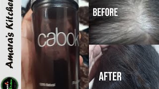 How to use caboki  caboki hair loss concealer  by  AMARAS KITCHEN [upl. by Larok]