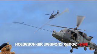 Live Streaming from Holbeach Air Weapons Range  Two AH64 Apaches Live firing at the range watchnow [upl. by Ariait]