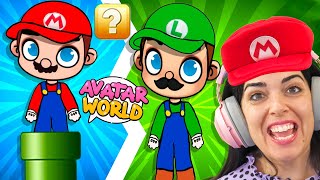 SUPER MARIO BROS AVATAR WORLD vs TOCA LIFE WORLD [upl. by Lak454]