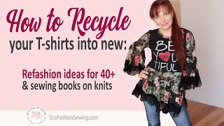 How To Recycle Your Tshirts Into New Refashion ideas for 40 [upl. by Rentschler537]