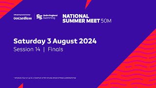 GoCardless Swim England National Summer Meet 2024 50m  Session 14  Finals  1600 [upl. by Enaud796]