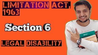 section 6 limitation act  section 6 limitation act 1963  legal disability  With illustrations [upl. by Rockey]