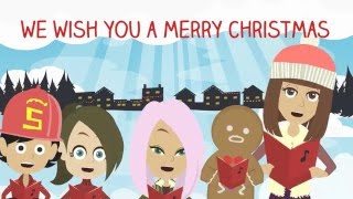 We Wish You a Merry Christmas Only refrain with lyrics [upl. by Claire]