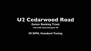 U2 Cedarwood Road Guitar Backing Track [upl. by Erodisi]