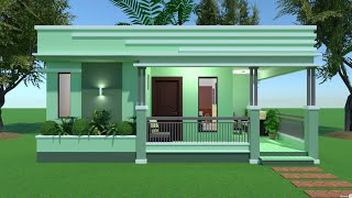 BOX TYPE HOUSE DESIGN 60sqm [upl. by Hctim]