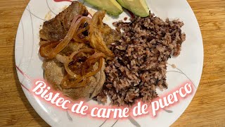 Bistec de carne de puerco [upl. by Yddur]