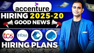 Accenture Hiring Good News  TCS Offcampus Infosys Cognizant Hiring Plans [upl. by Navets]