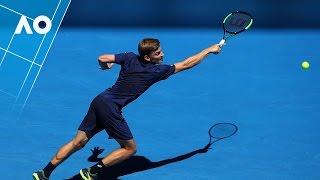 Karlovic v Goffin match highlights 3R  Australian Open 2017 [upl. by Florette]