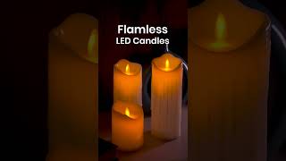 LED Moving Flame Pillar Candle  Dripping Ivory  Why You’ll Love This Flameless Candle [upl. by Penney]