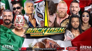 WWE BACKLASH 2025 MATCH CARD PREDICTIONS [upl. by Dolloff]