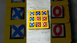 Tictactoe Game Easy DIY  How to Make TIC TAC TOE yt tictactoe shorts diy MissAgrawal21kids [upl. by Hudnut]