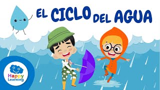 EL CICLO DEL AGUA  DATOS CURIOSOS PARA NIÑOS  Happy Learning 💧🌧️🌊 [upl. by Eekaz]