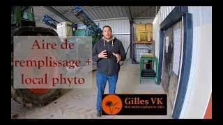 Aire de remplissage et local phytosanitaire  fin des travaux [upl. by Cirred]