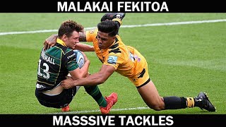 Malakai Fekitoa vs Northampton Saints  Massive Tackles [upl. by Kurr]