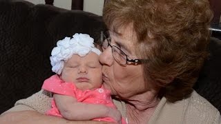 Grandmother Celebrates 86th Birthday By Meeting Her 86th GreatGrandchild [upl. by Leandro]