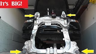 How To Replace A Crossmember or Subframe with Basic Tools Part 1 [upl. by Ennylyak]