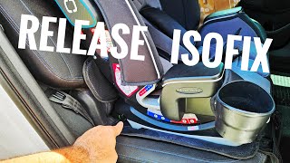 Remove  Release IsoFix Car Seat  GRACO Slimfix LX [upl. by Nnaarual]