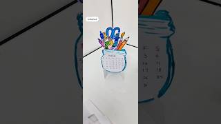 📆🤩Calendar desk decorകലണ്ടർ ഡെസ്ക് decor📆🤩🫰Simple paper craft2025calendarcutediy [upl. by Filberto]