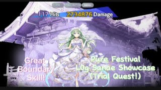 Touhou Lost Word  L0g Sanae Kochiya Showcase Pure Festival Unit [upl. by Ayrolg391]