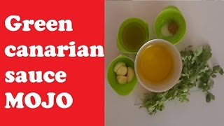 Green Canarian mojo sauce recipe with cilantro [upl. by Kavita]