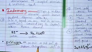 Iodometry and iodimetrycerimetryborometry principles application redox titration unit 4 b pharm [upl. by Benyamin]