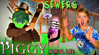 PIGGY IN REAL LIFE  BOOK 2 CHAPTER 5 SEWERS  FUN WITH THE MILLERS [upl. by Corbie]