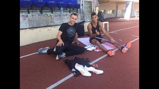 Wayde van niekerk returns to training after injury [upl. by Bartlet]