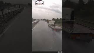 Voda na cesti može biti opasna  Water on the road can be dangerous dashcamcroatia dashcam [upl. by Yeldahc]