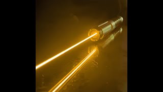 Yellow laser pointer long range 18650 Battery TypeThe First Time We Made The Yellow Laser [upl. by Fauch]