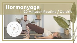 Hormon Yoga  Kurze Hormon Yoga Morgenroutine nach Dinah Rodriguez bei PMS Kinderwunsch Menopause [upl. by Priscilla]