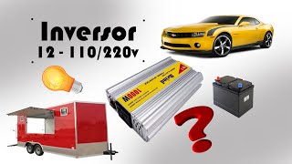 Inversor Voltagem 12v 110v 220v Food Truck Trailer Transformador Conversor [upl. by Ymmit]