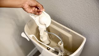 Pro Tip How to replace a toilet flapper valve [upl. by Htepsle]