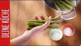 Spargel kochen – die besten Tipps  REWE Deine Küche [upl. by Darell]