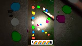 R🌈🌈🌈🌈R shorts R letter waterdrop art art shortvideo nandaniart [upl. by Hiro147]