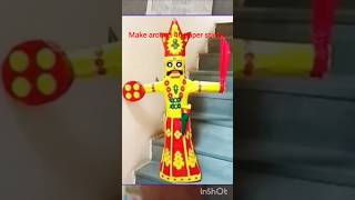 Making ravan with newspaper part 1viralshorts [upl. by Vastha]