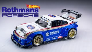 Porsche Rothmans Race Car Hot Wheels Custom [upl. by Eerolam]