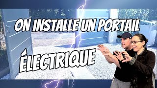 On va électrifier un portail installation dun portail électrique [upl. by Limak]