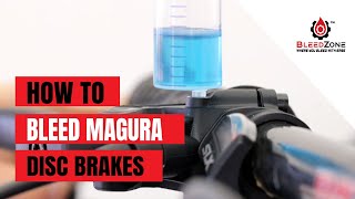 How to Bleed Magura Hydraulic Disc Brakes  BleedZone Kit [upl. by Sucramel]