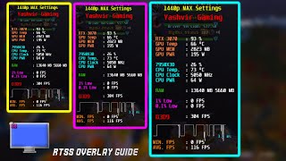 Setup FPS Overlay Editor in ANY GAME  Afterburner  RTSS Macro Full Guide [upl. by Ahsilra992]