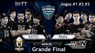 Keyd Stars x paiN Gaming  Final CBLOL 2014  Jogos 1 2 3 [upl. by Hnah]